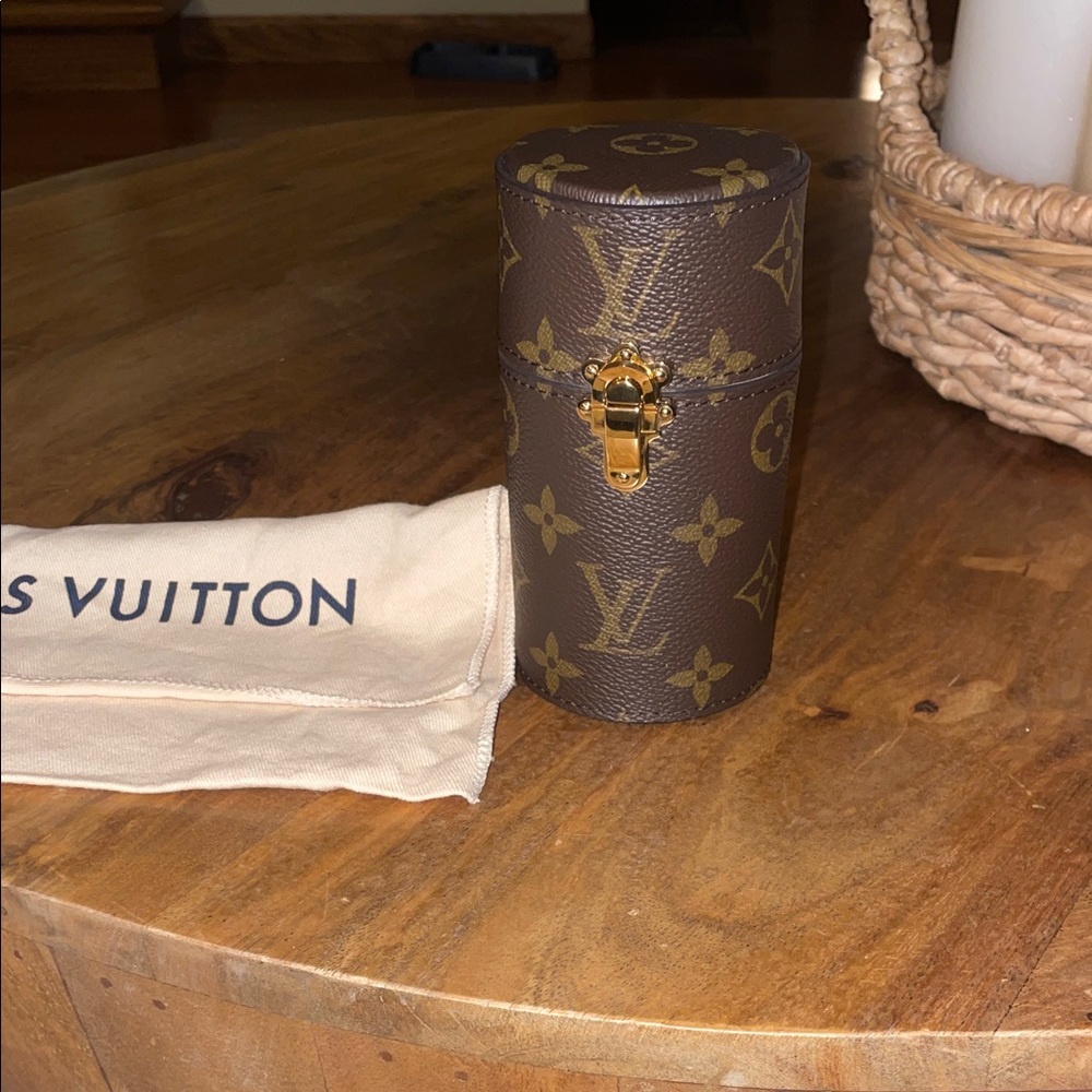 Louis Vuitton Brown Monogram Cylinder 100ml Travel Case